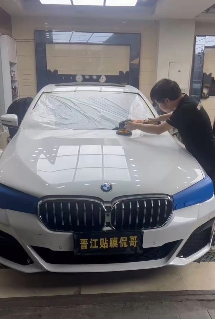 宝马530LI装贴M8-钻石系列车衣8.5