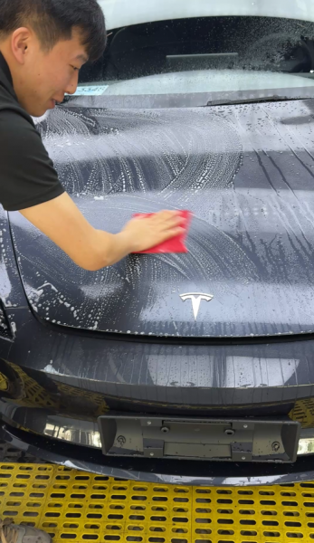 特斯拉Model3装贴M7-钻石系列车衣7.5